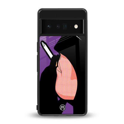 smoking batman back phone cover | glass case for google pixel 6 pro