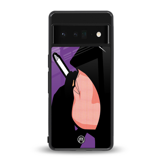 smoking batman back phone cover | glass case for google pixel 6 pro