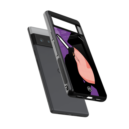 smoking batman back phone cover | glass case for google pixel 6 pro