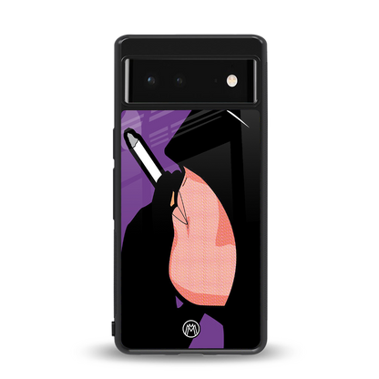 smoking batman back phone cover | glass case for google pixel 6