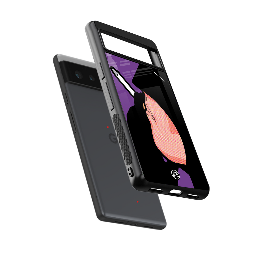 smoking batman back phone cover | glass case for google pixel 6