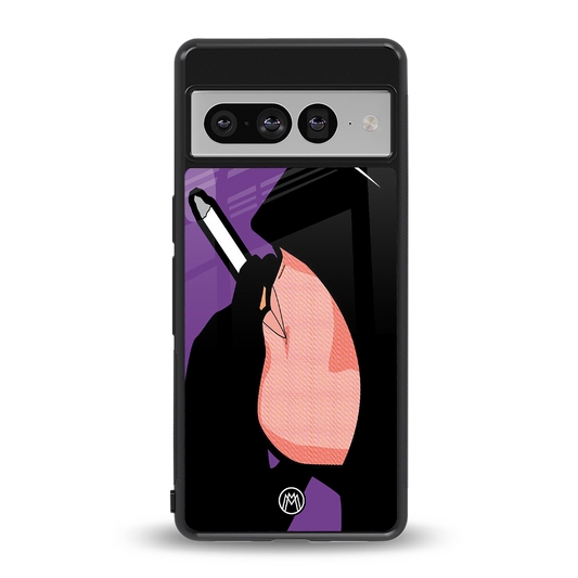 smoking batman back phone cover | glass case for google pixel 7 pro