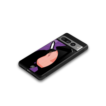 smoking batman back phone cover | glass case for google pixel 7 pro