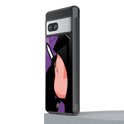 smoking batman back phone cover | glass case for Google Pixel 7A