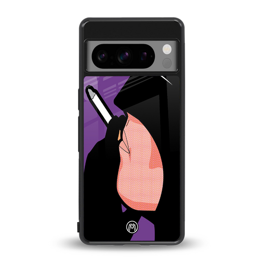 smoking batman back phone cover | glass case for google pixel 8 pro