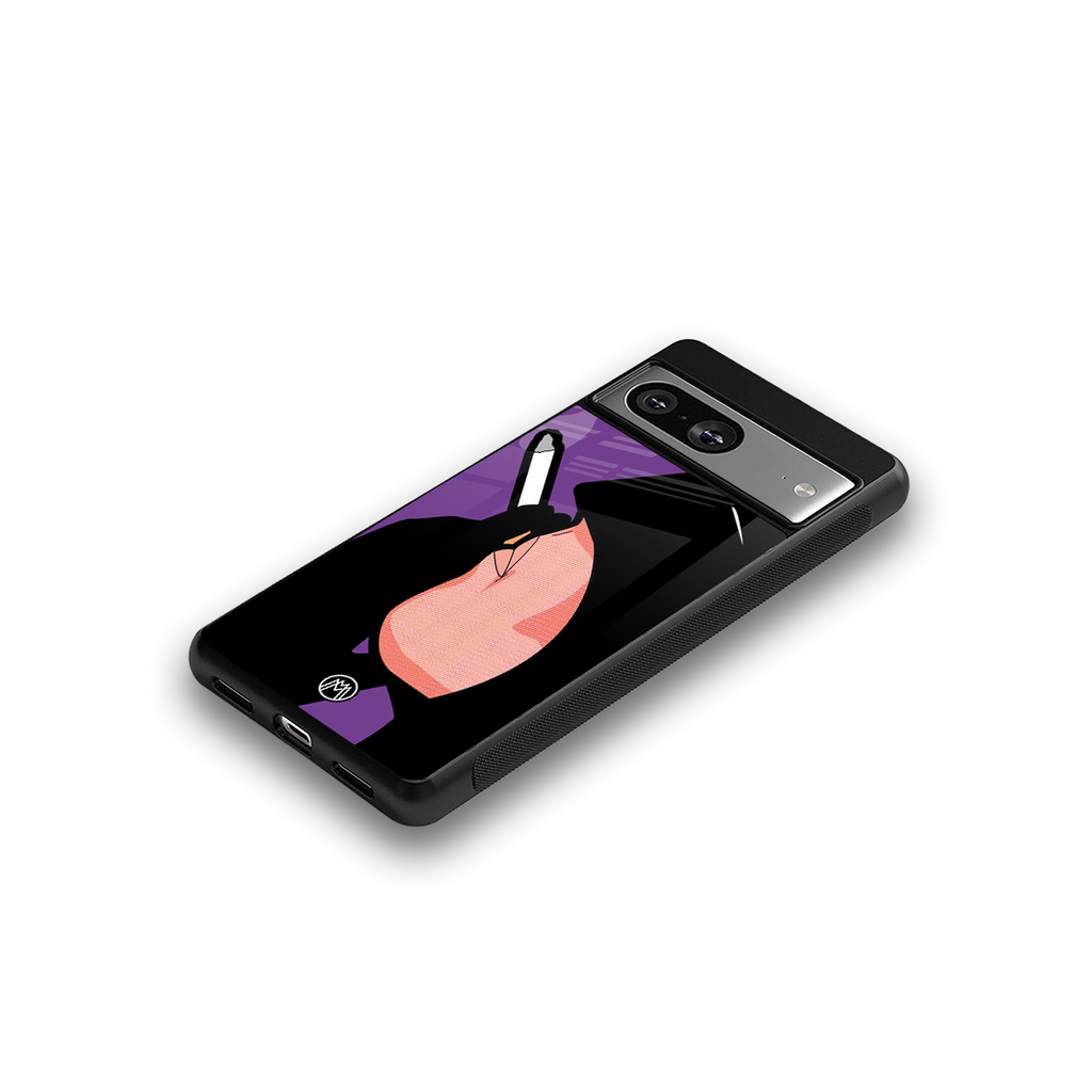 smoking batman back phone cover | glass case for Google Pixel 8
