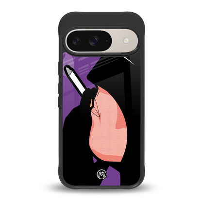 smoking batman back phone cover | glass case for google pixel 9