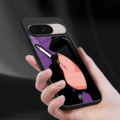 smoking batman back phone cover | glass case for google pixel 9