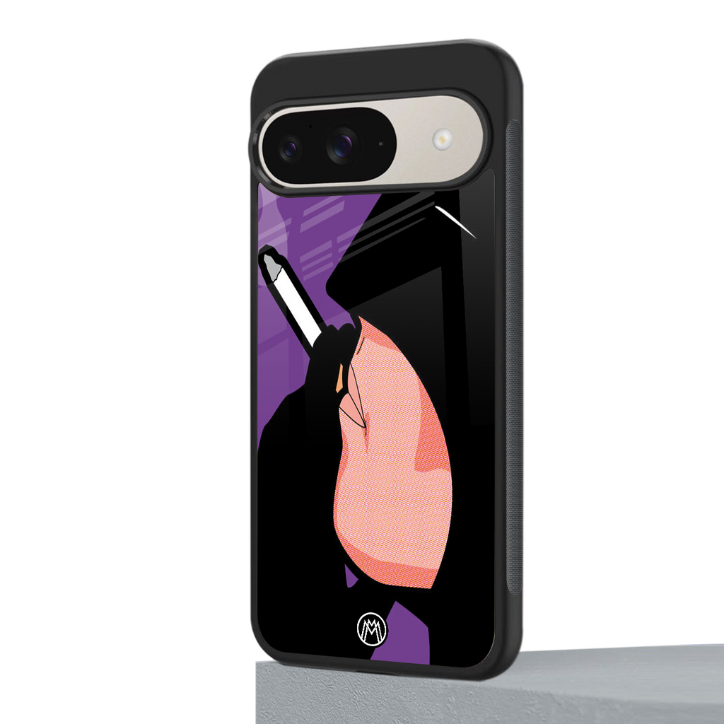smoking batman back phone cover | glass case for google pixel 9