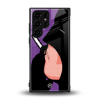 smoking batman back phone cover | glass case for samsung galaxy s23 ultra