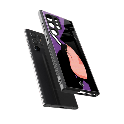 smoking batman back phone cover | glass case for samsung galaxy s24 ultra