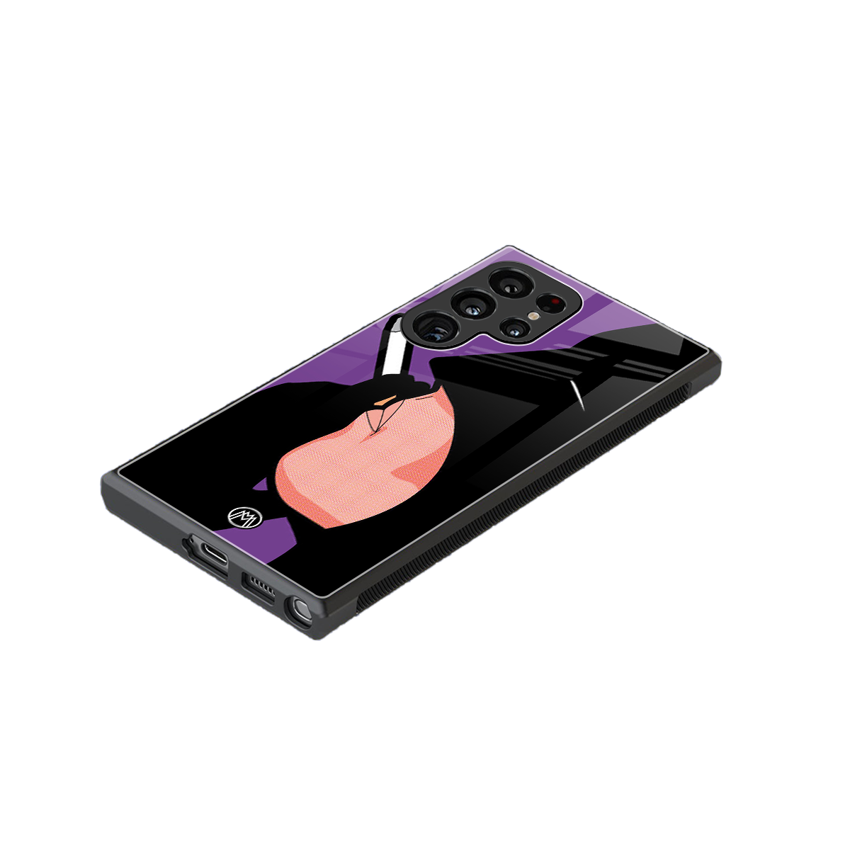 smoking batman back phone cover | glass case for samsung galaxy s24 ultra