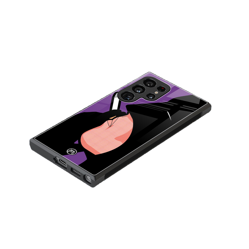 smoking batman back phone cover | glass case for samsung galaxy s23 ultra