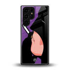 smoking batman back phone cover | glass case for samsung galaxy s25 ultra