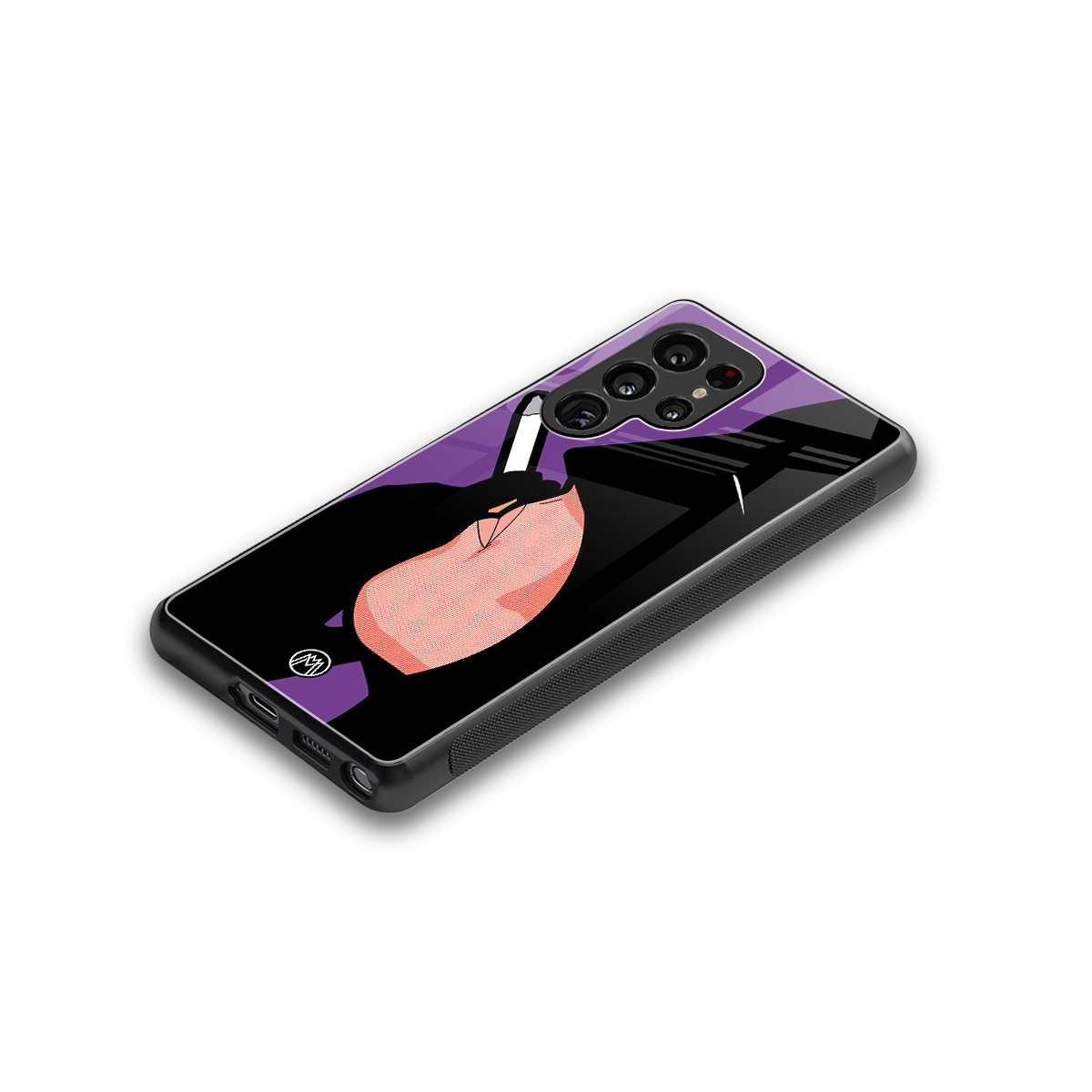 smoking batman back phone cover | glass case for samsung galaxy s25 ultra