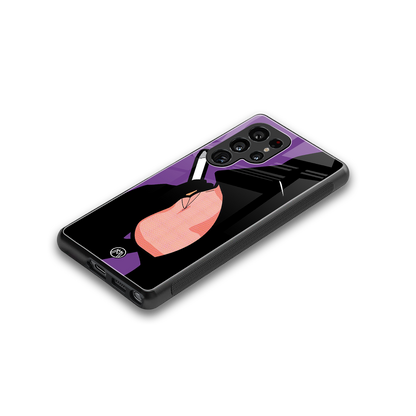 smoking batman back phone cover | glass case for samsung galaxy s25 ultra