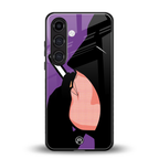 smoking batman back phone cover | glass case for samsung galaxy s24 fe