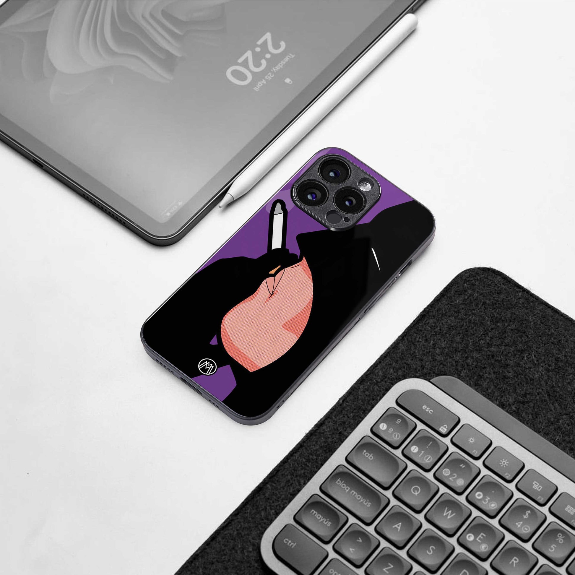 smoking batman back phone cover | glass case for samsung galaxy s24 ultra