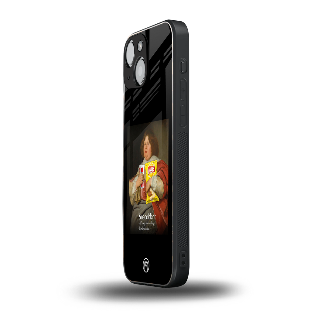 snaccident back phone cover | glass case for iphone 13 mini