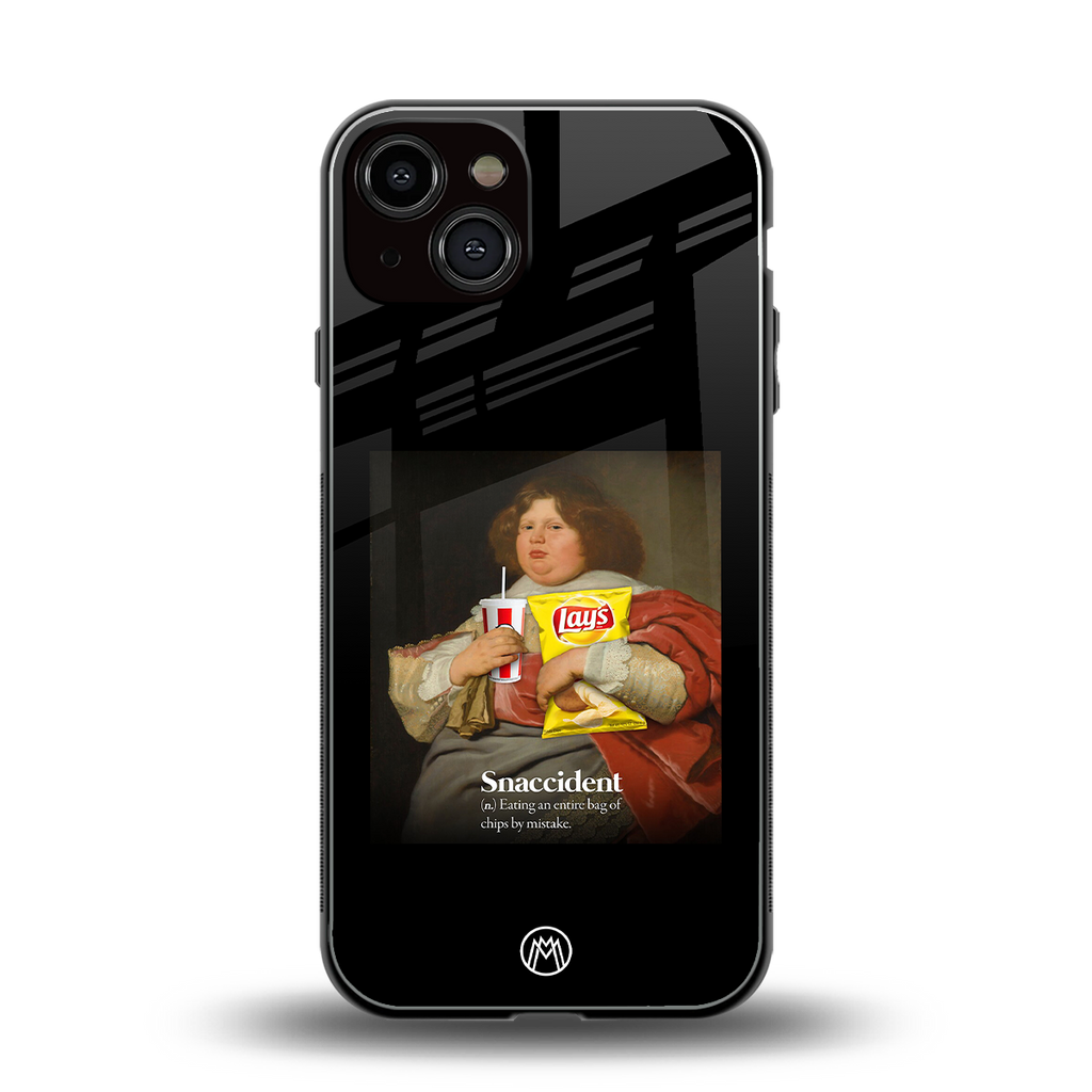snaccident back phone cover | glass case for iphone 13