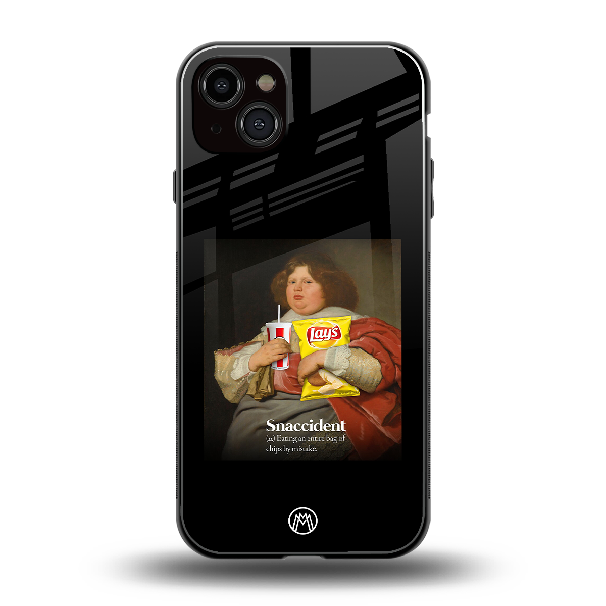 snaccident back phone cover | glass case for iphone 15 plus