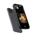 snaccident back phone cover | glass case for iphone 15 plus