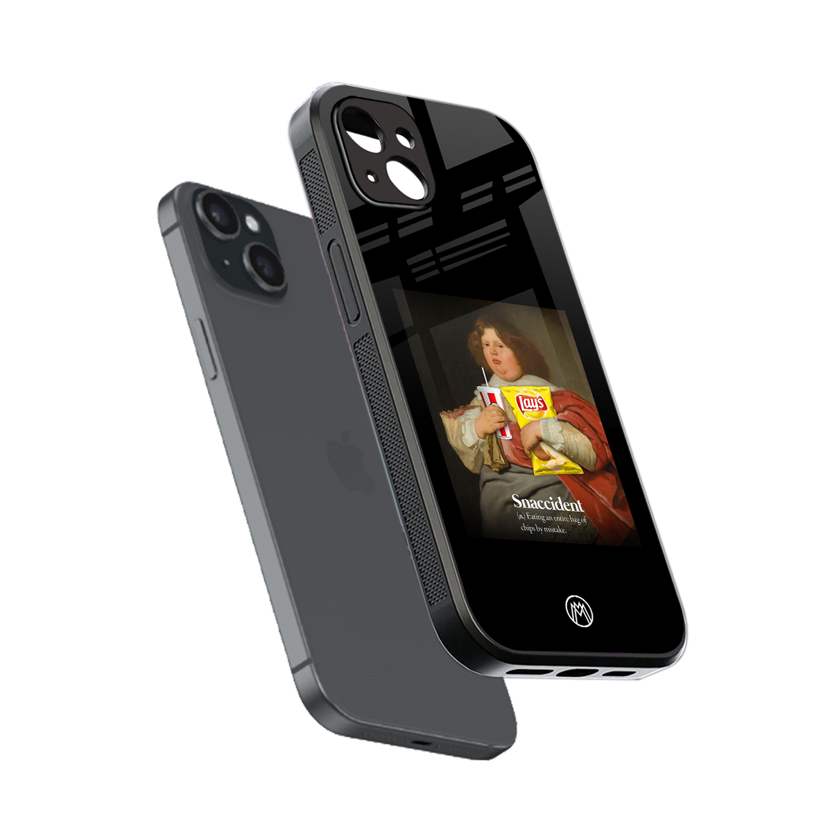 snaccident back phone cover | glass case for iphone 15 plus