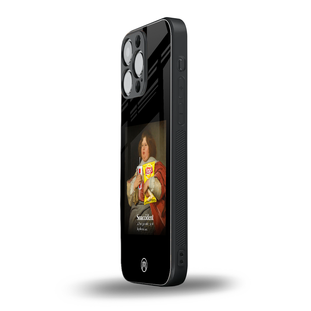 snaccident back phone cover | glass case for iphone 14 pro max