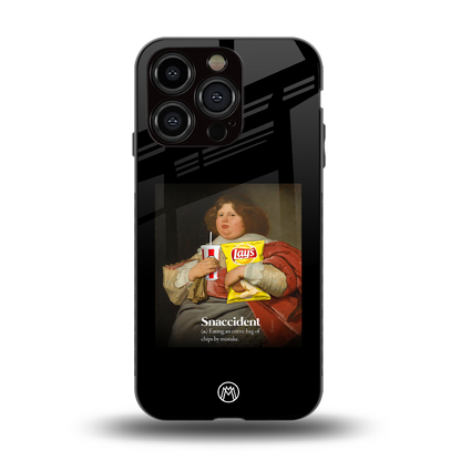 snaccident back phone cover | glass case for iphone 14 pro
