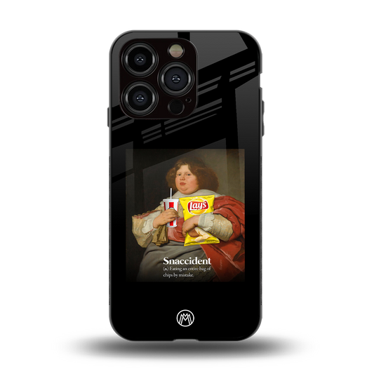 snaccident back phone cover | glass case for iphone 14 pro