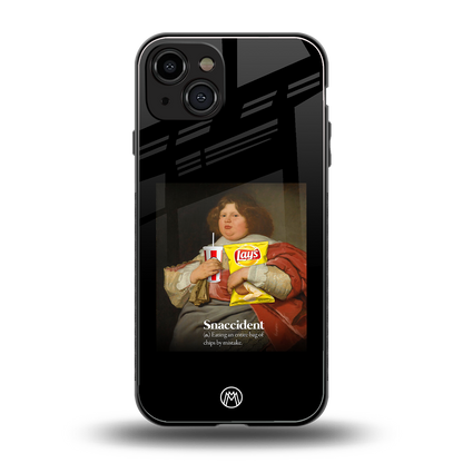 snaccident back phone cover | glass case for iphone 14