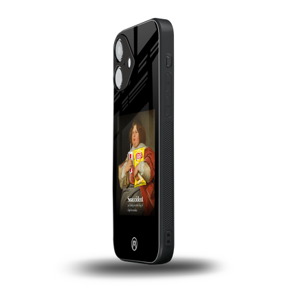 snaccident back phone cover | glass case for iphone 16