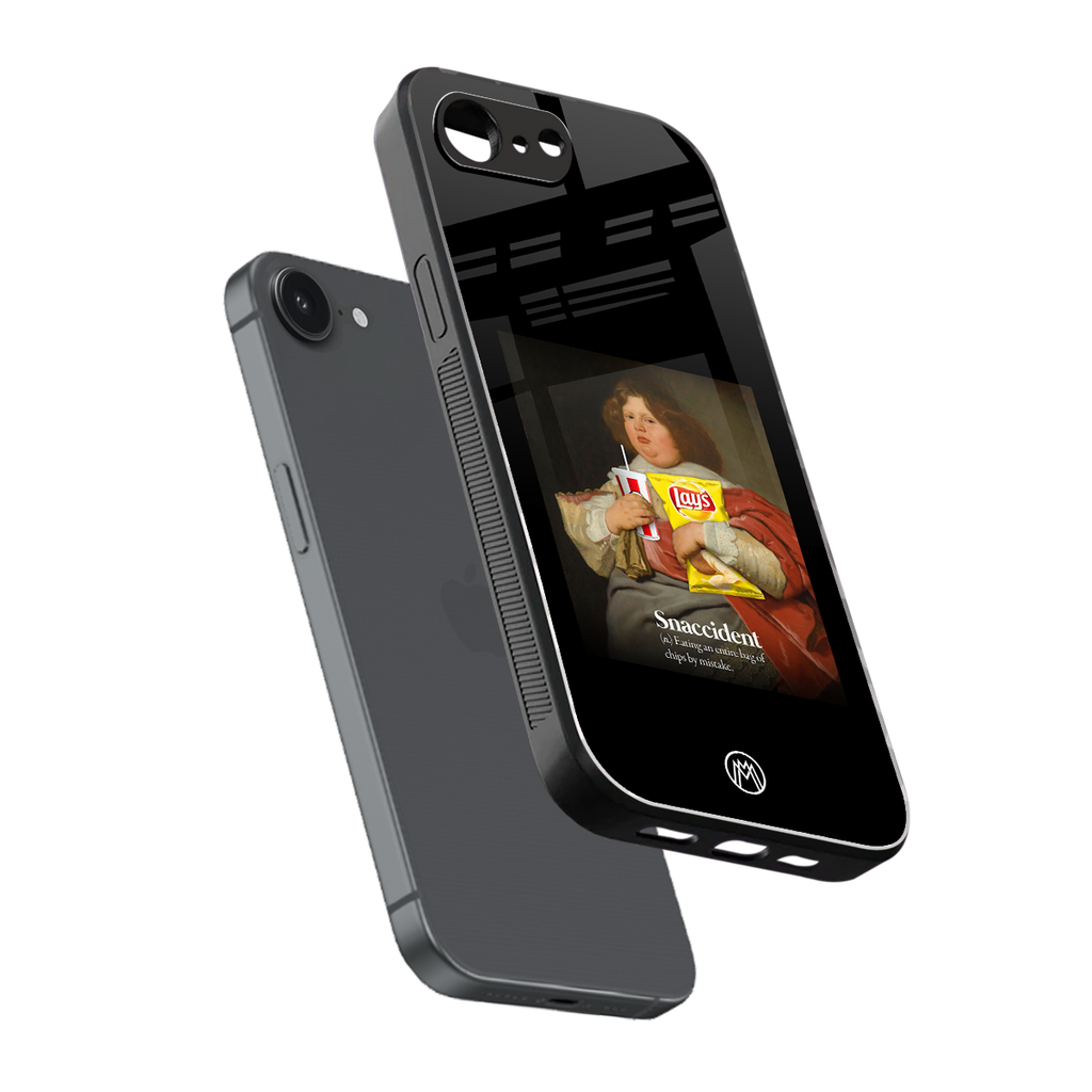 snaccident back phone cover | glass case for iphone 16e