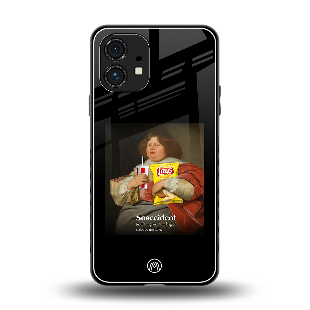 snaccident back phone cover | glass case for nothing phone 1