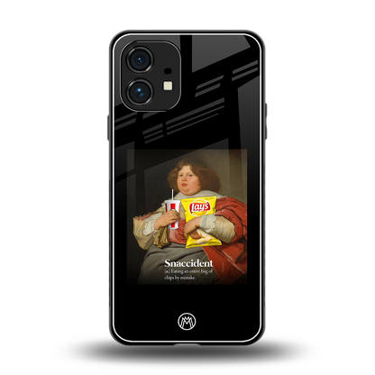 snaccident back phone cover | glass case for nothing phone 1