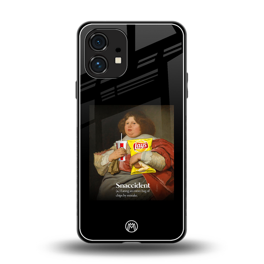 snaccident back phone cover | glass case for nothing phone 1