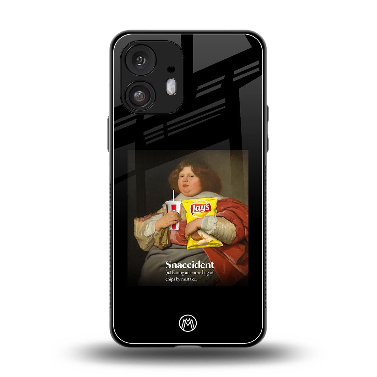 snaccident back phone cover | glass case for nothing phone 2