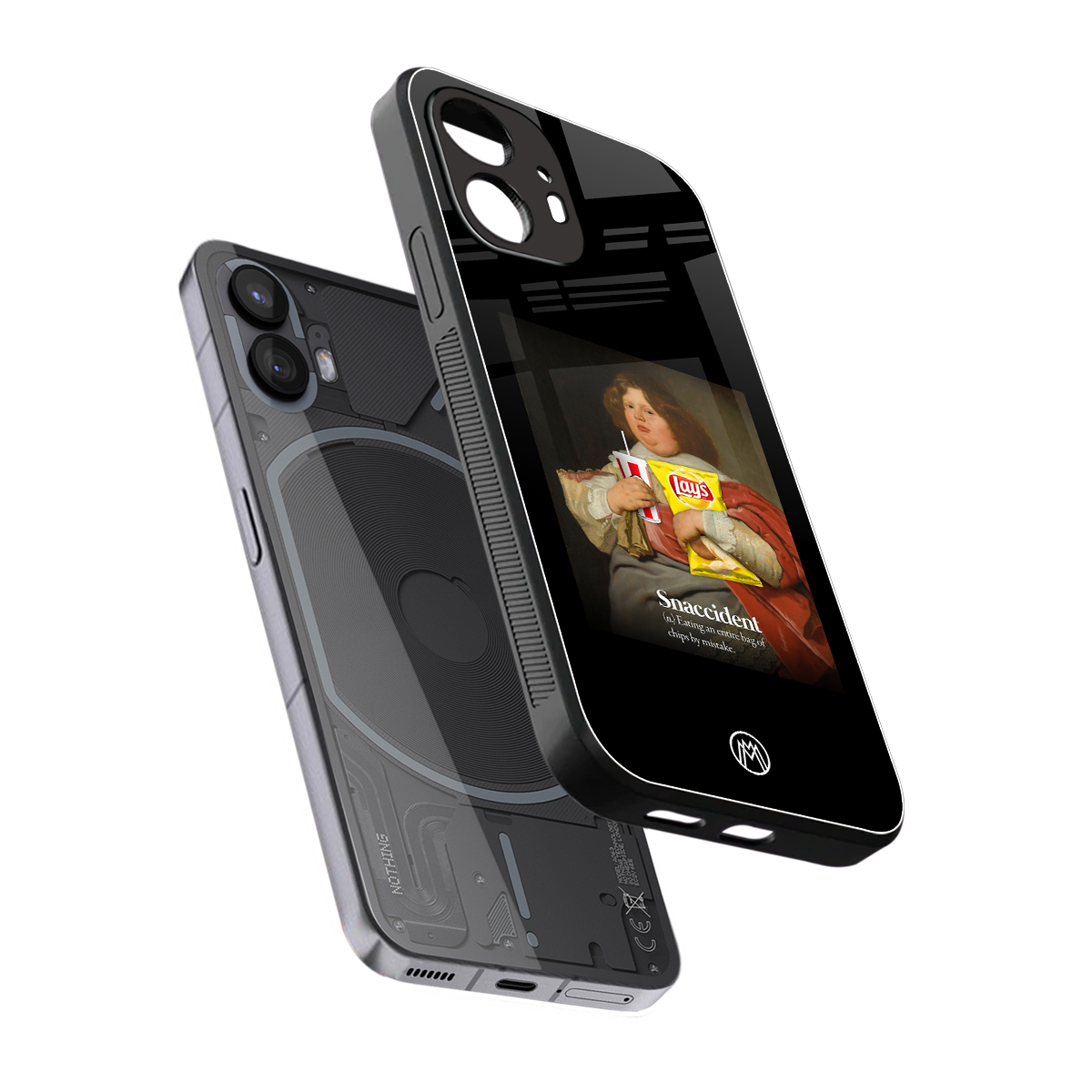 snaccident back phone cover | glass case for nothing phone 2