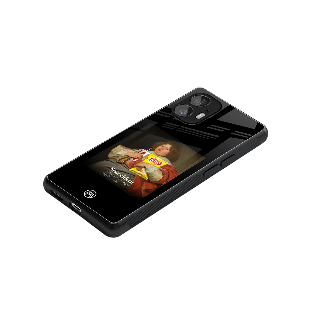 snaccident back phone cover | glass case for nothing phone 2