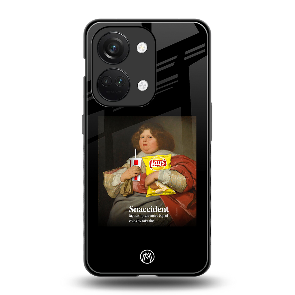 snaccident back phone cover | glass case for oneplus nord 3
