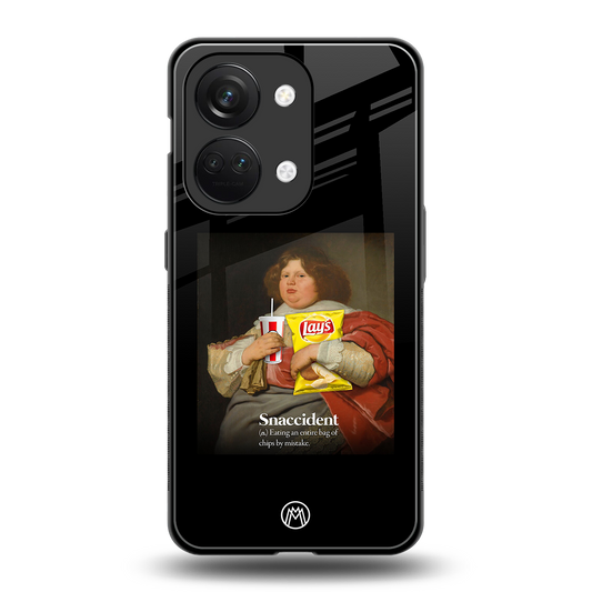 snaccident back phone cover | glass case for oneplus nord 3