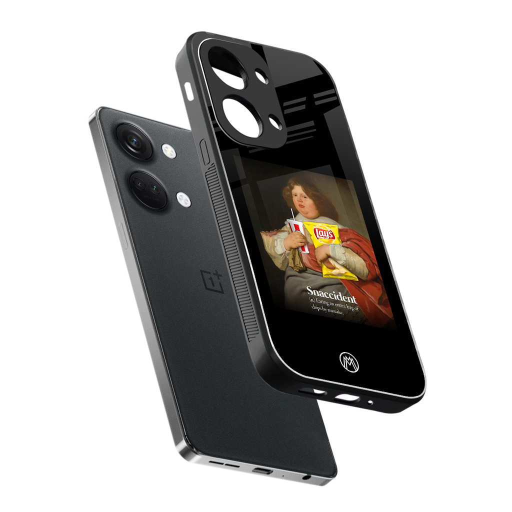 snaccident back phone cover | glass case for oneplus nord 3