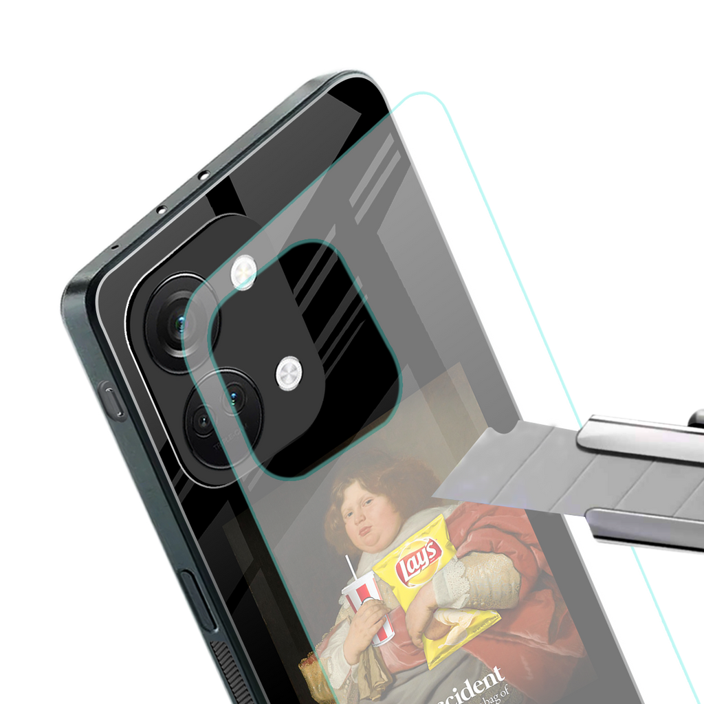 snaccident back phone cover | glass case for oneplus nord 3