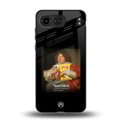 snaccident back phone cover | glass case for oneplus nord 4