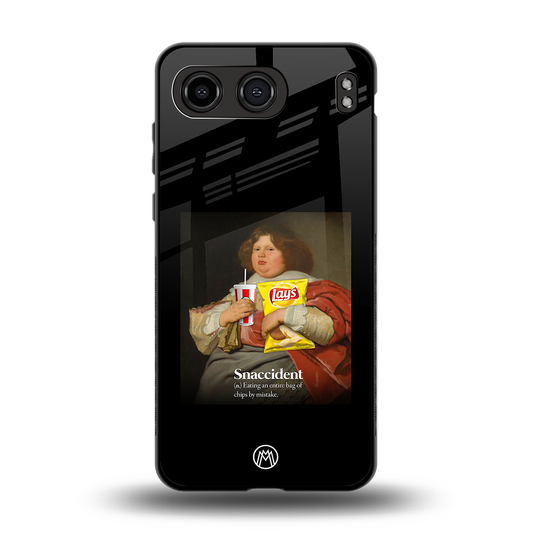 snaccident back phone cover | glass case for oneplus nord 4