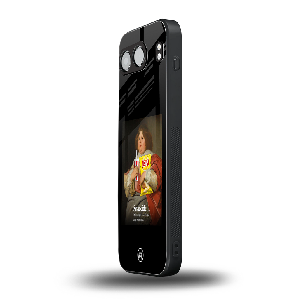 snaccident back phone cover | glass case for oneplus nord 4