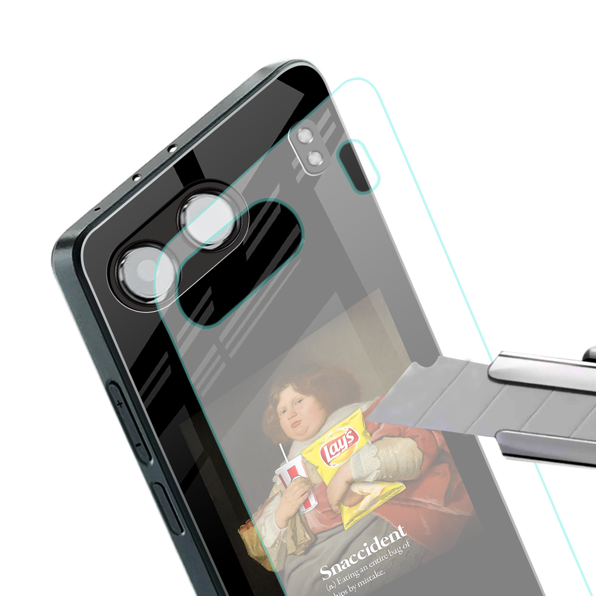 snaccident back phone cover | glass case for oneplus nord 4