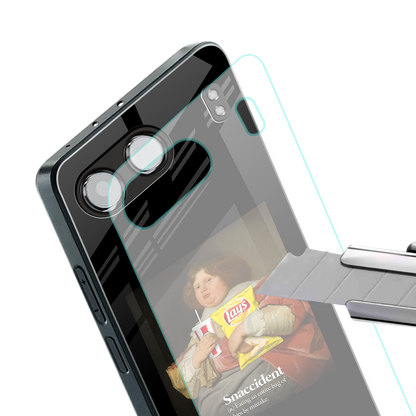 snaccident back phone cover | glass case for oneplus nord 4