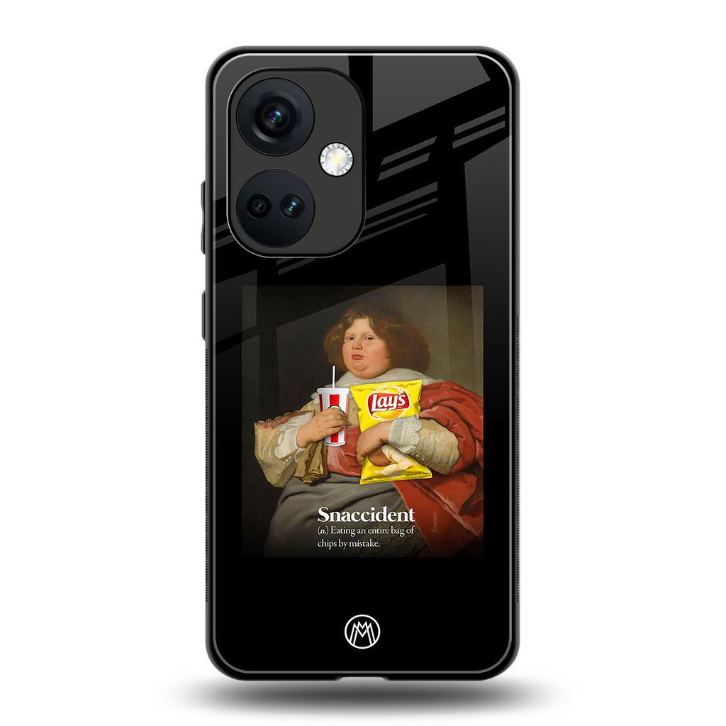 snaccident back phone cover | glass case for oneplus nord ce 3