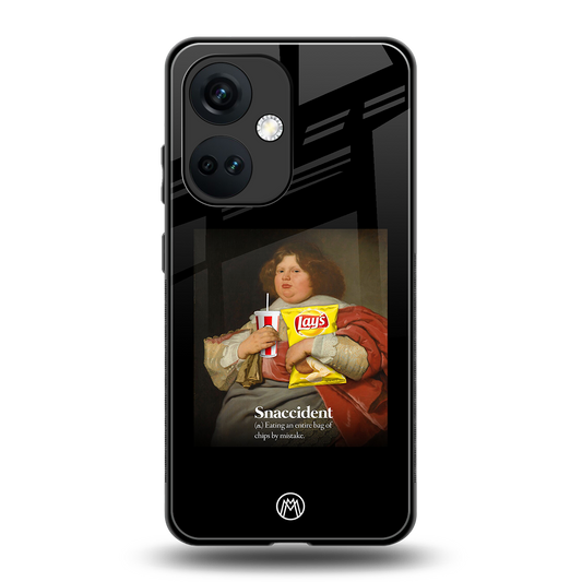 snaccident back phone cover | glass case for oneplus nord ce 3